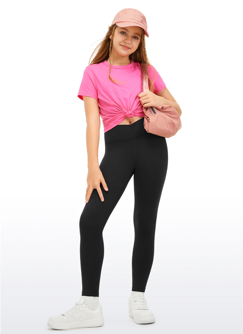 Butterluxe Girls Active Leggings - V Cross Waist - Image 16