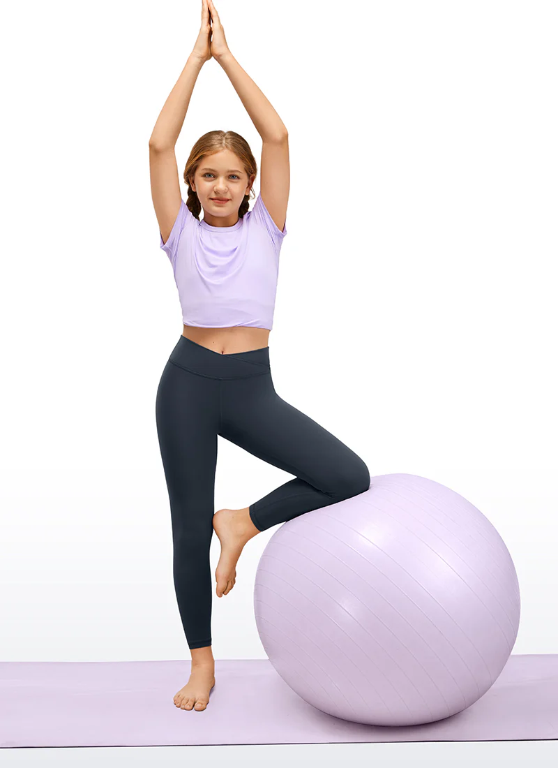 Butterluxe Girls Active Leggings - V Cross Waist - Image 20