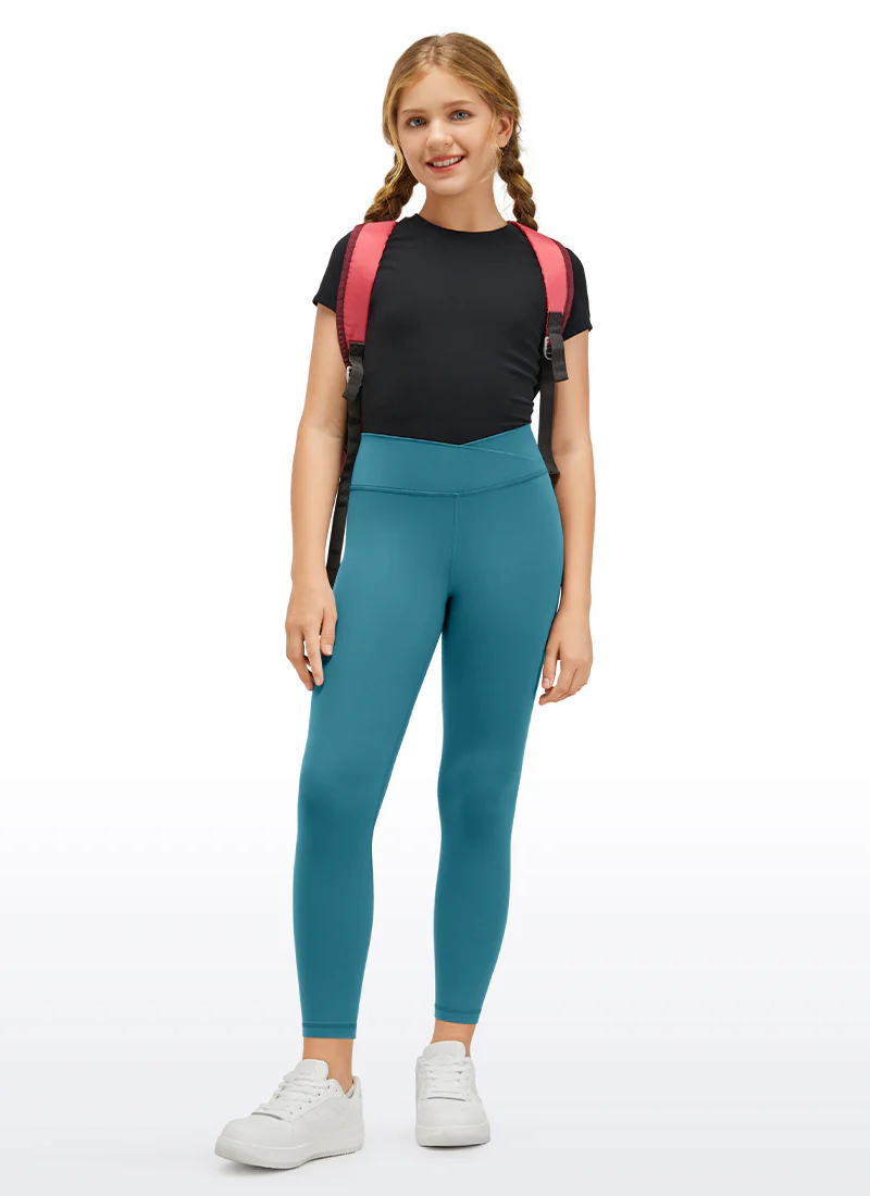 Butterluxe Girls Active Leggings - V Cross Waist - Image 33
