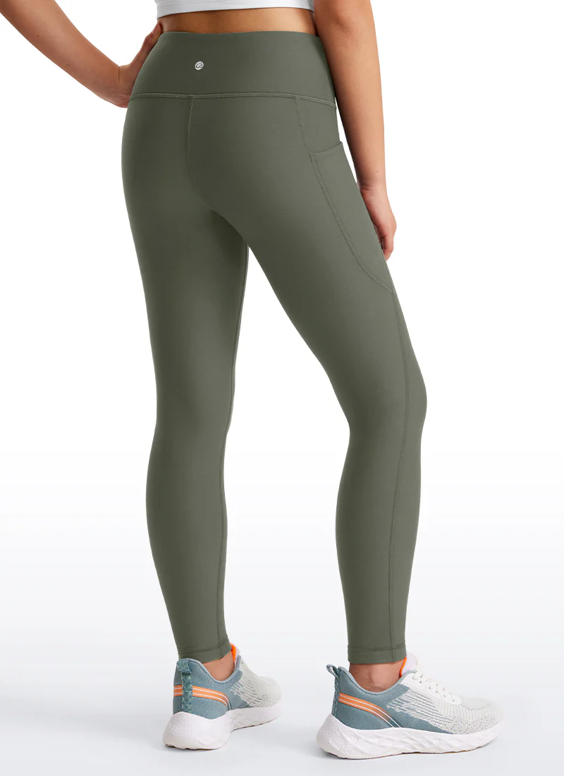 Thermal Fleece Lined Soft Girls Water-Resistant Pocketed Leggings - Image 6