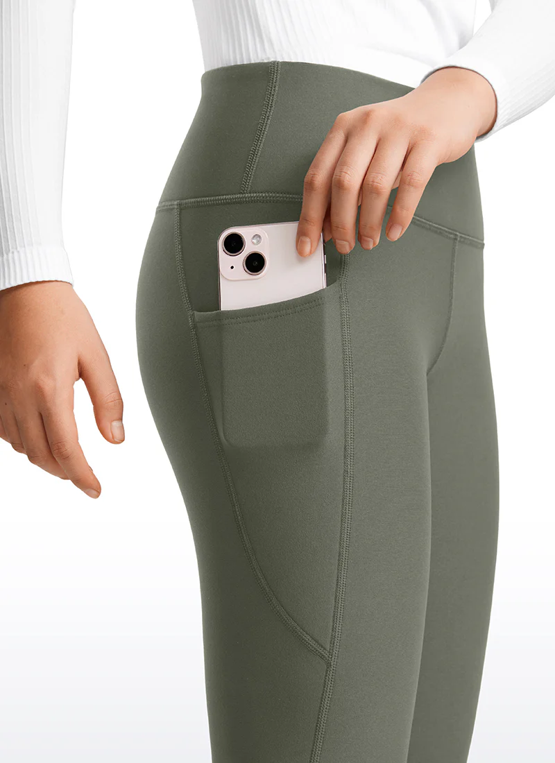 Thermal Fleece Lined Soft Girls Water-Resistant Pocketed Leggings - Image 7