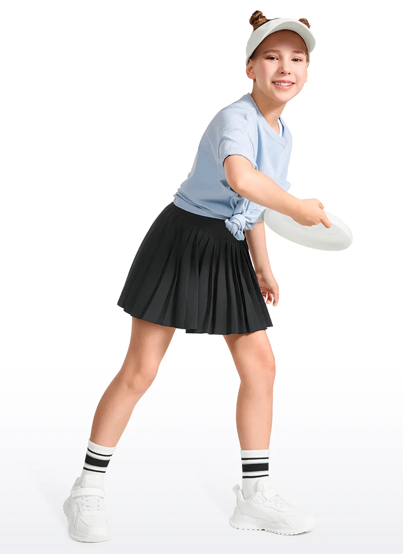 Feathery-Fit Soft Girls Pleated Skirts - Image 12