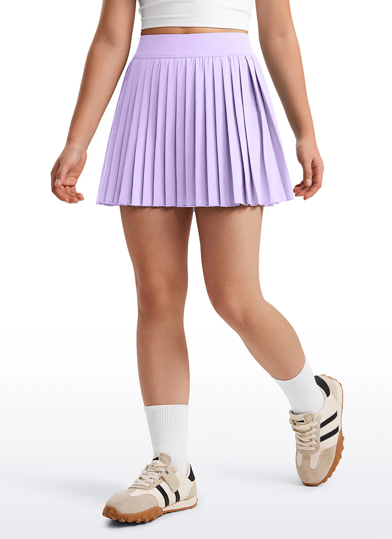 Feathery-Fit Soft Girls Pleated Skirts - Image 34