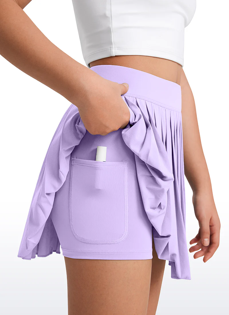 Feathery-Fit Soft Girls Pleated Skirts - Image 36