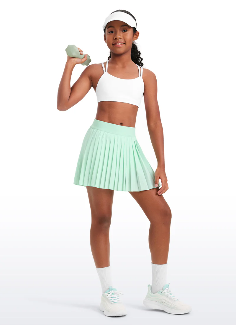 Feathery-Fit Soft Girls Pleated Skirts - Image 43