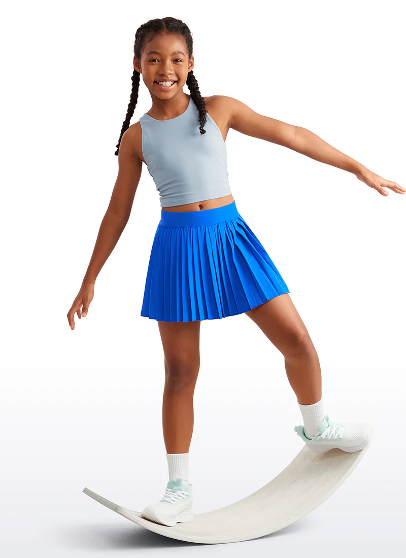 Feathery-Fit Soft Girls Pleated Skirts - Image 7