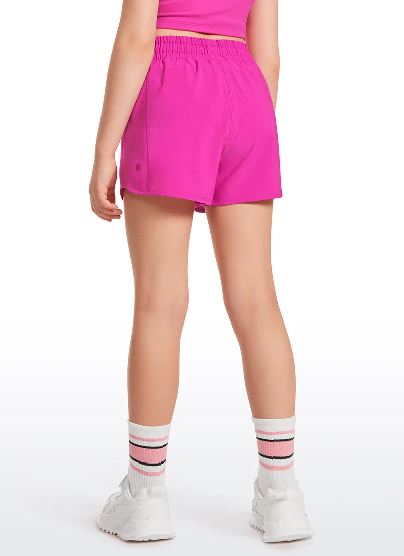 Feathery-Fit Soft Girls Mesh Liner Shorts with Zip Pockets - Image 11