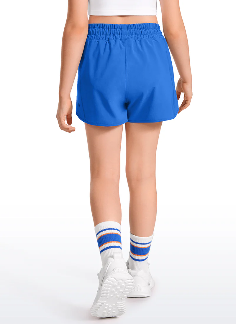 Feathery-Fit Soft Girls Mesh Liner Shorts with Zip Pockets - Image 21