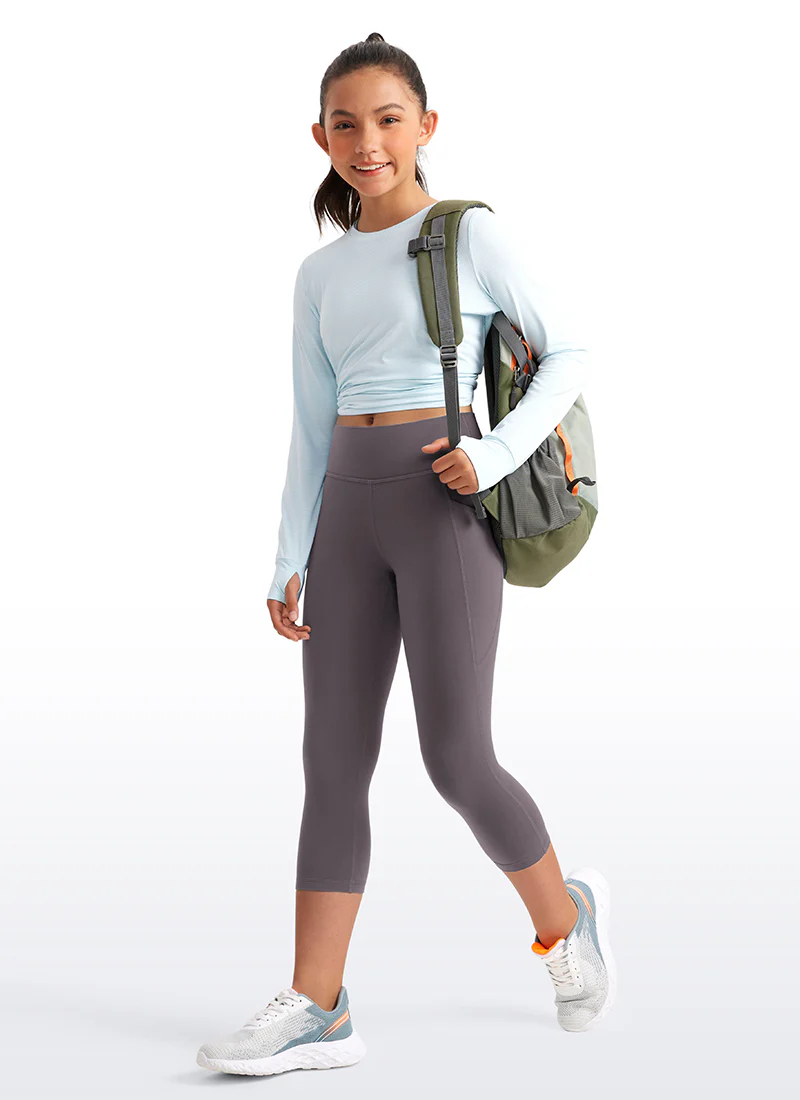 Butterluxe Girls Athletic Pockets Capri Leggings - Image 13