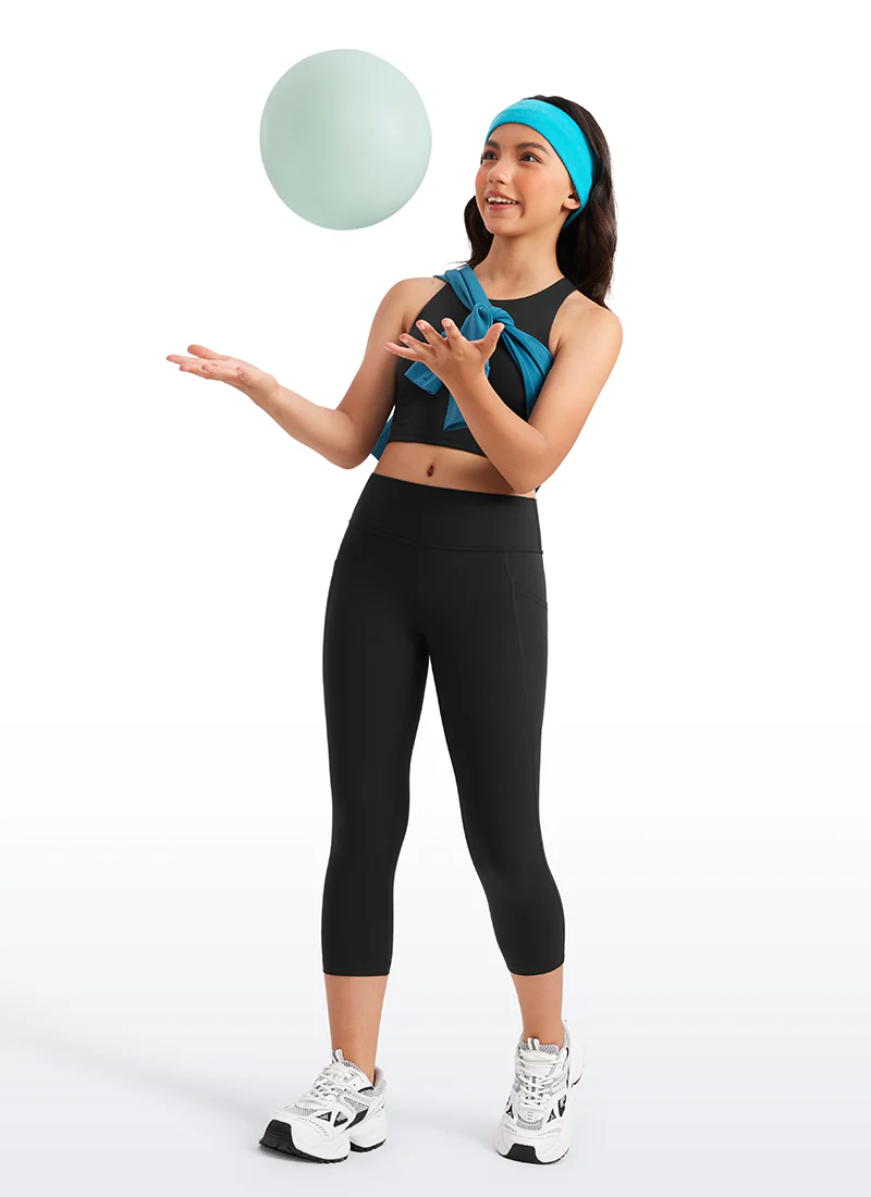Butterluxe Girls Athletic Pockets Capri Leggings - Image 8