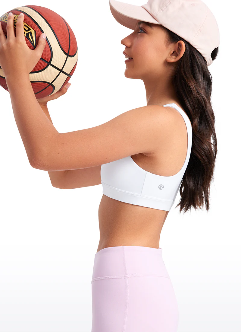 Butterluxe Girls Scoop Neck Sport Bra U Back - Image 10
