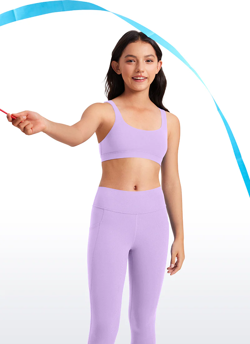 Butterluxe Girls Scoop Neck Sport Bra U Back - Image 13