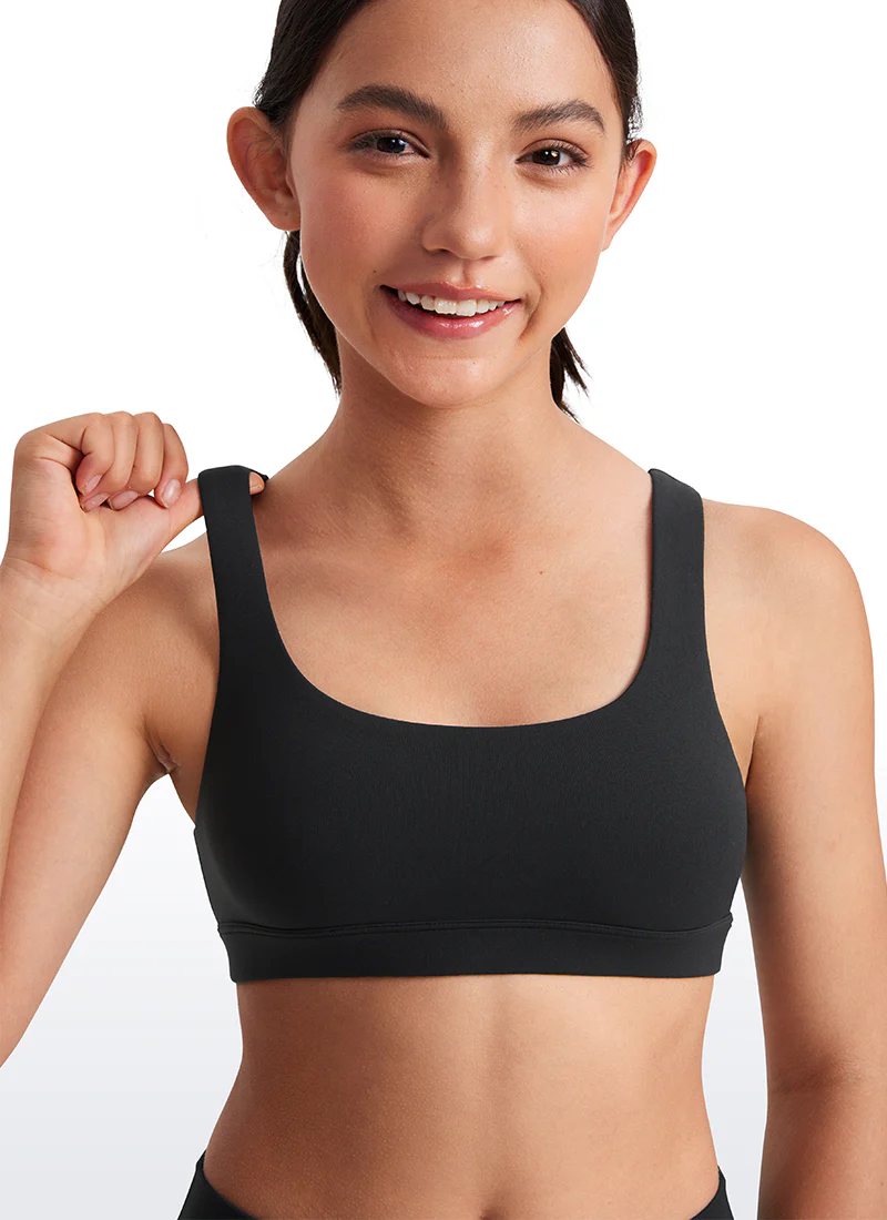 Butterluxe Girls Scoop Neck Sport Bra U Back - Image 4