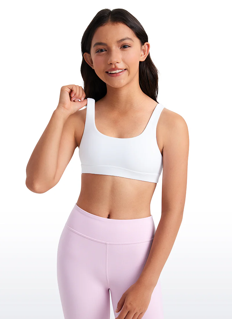 Butterluxe Girls Scoop Neck Sport Bra U Back - Image 6