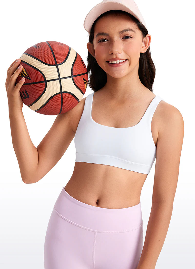 Butterluxe Girls Scoop Neck Sport Bra U Back - Image 9