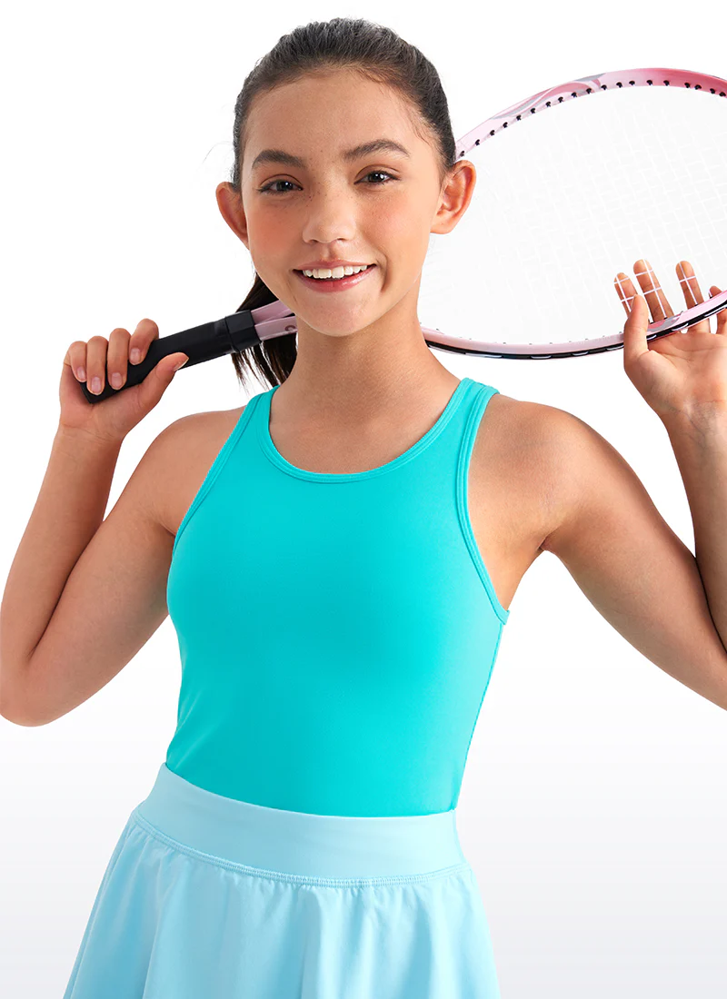 Butterluxe Girls Double Lined Scoop Neck Tank Tops - Image 20