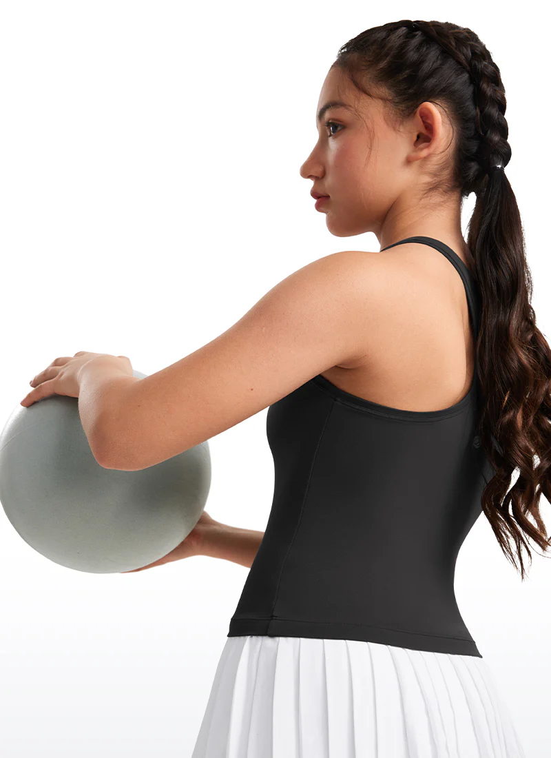 Butterluxe Girls Waist-Length Crewneck Tank Racerback - Image 10