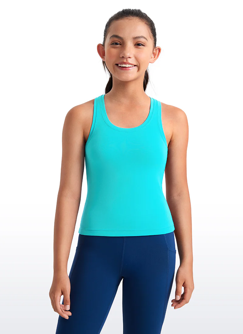 Butterluxe Girls Waist-Length Crewneck Tank Racerback - Image 15