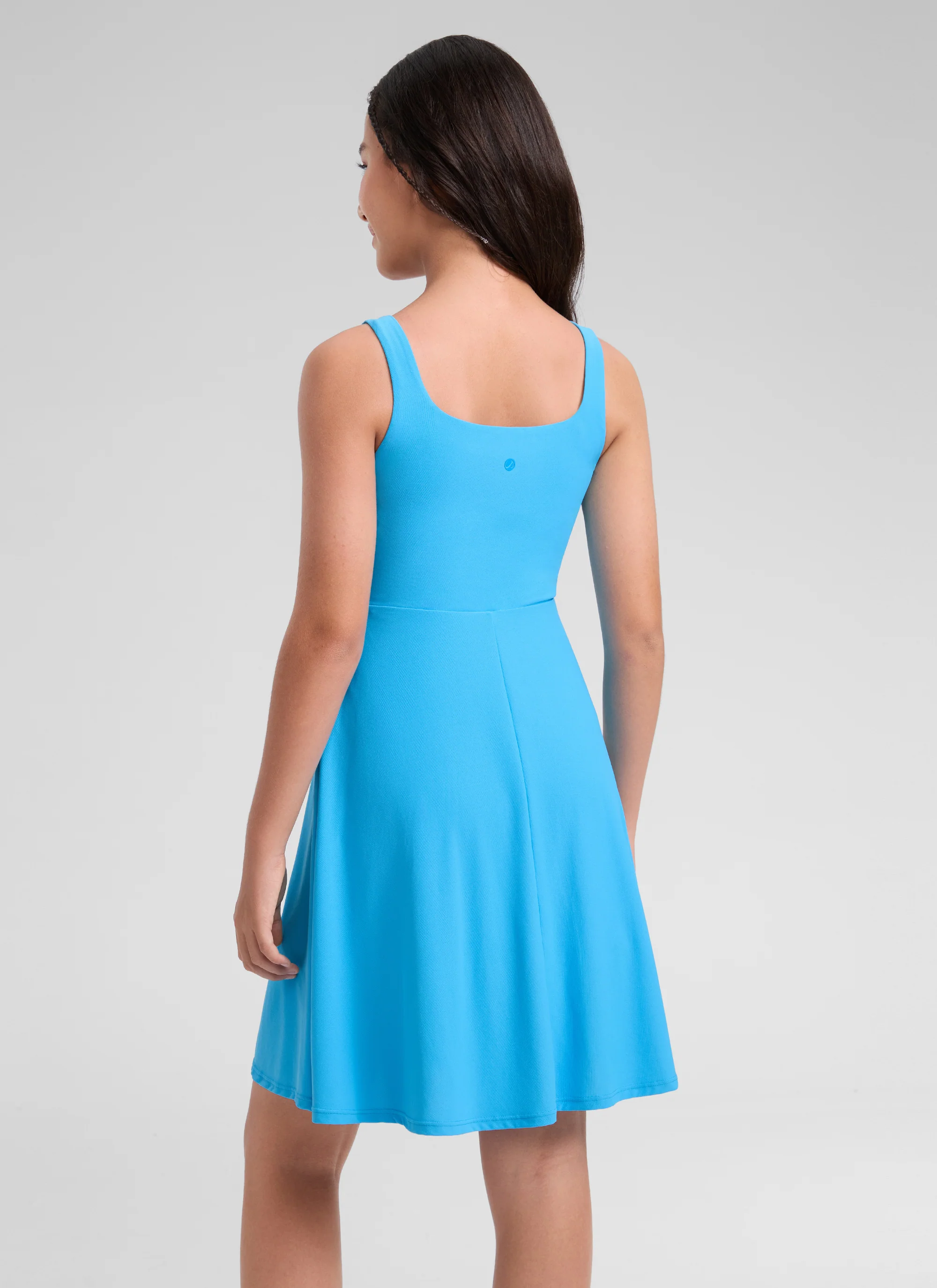 Girls Cloudweight Double Lined Pocket Midi Dress - Image 12