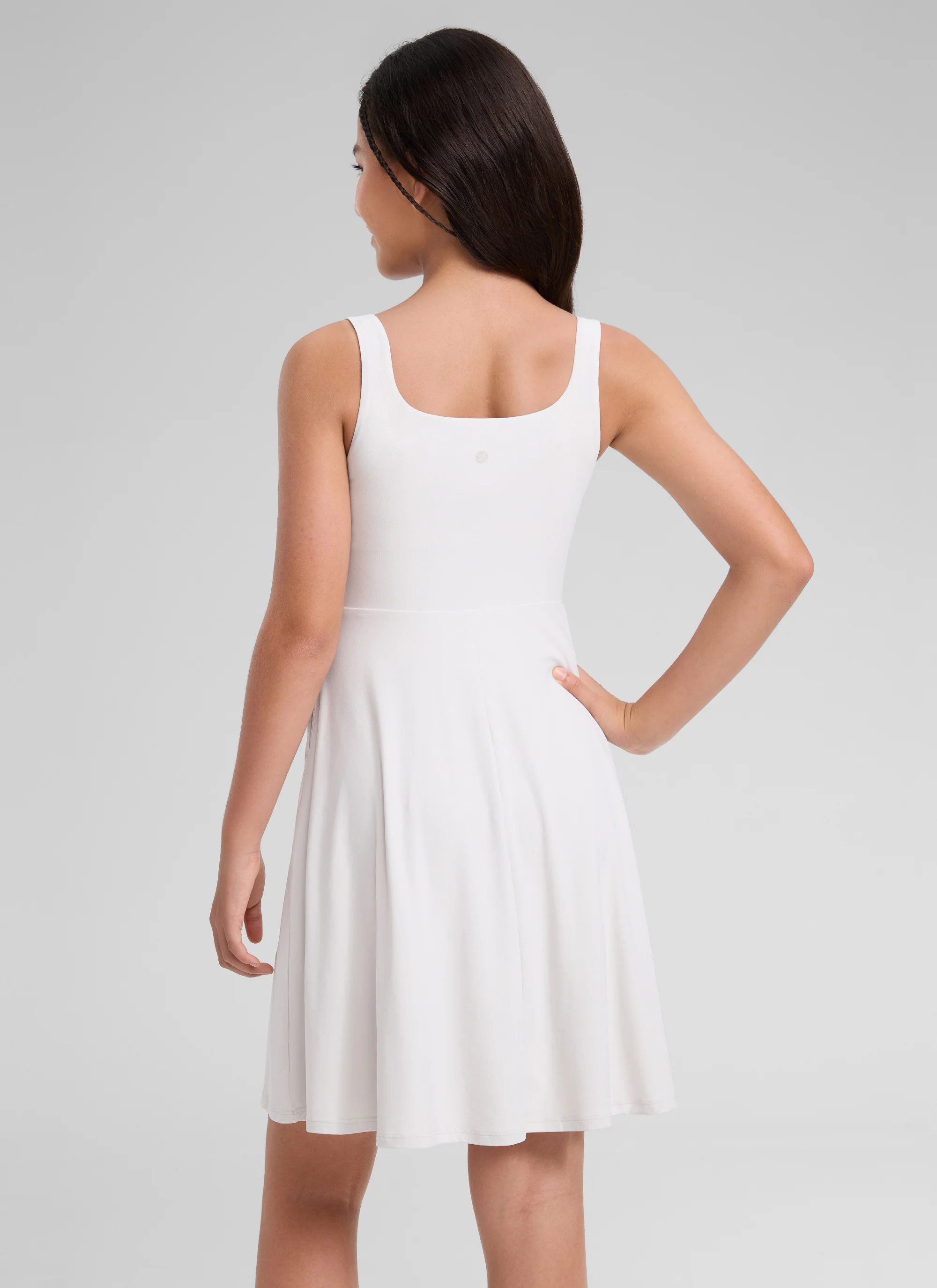Girls Cloudweight Double Lined Pocket Midi Dress - Image 22