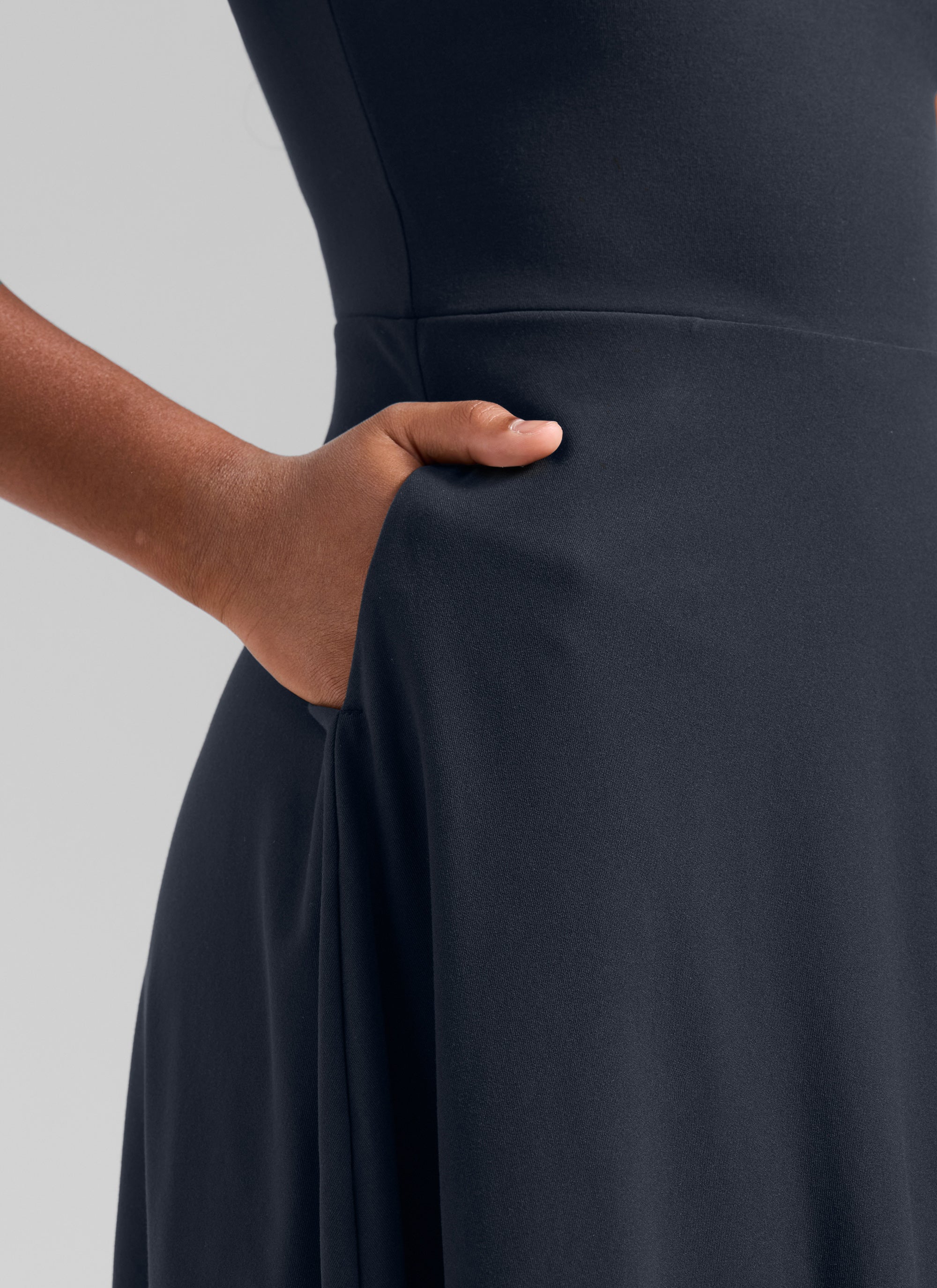 Girls Cloudweight Double Lined Pocket Midi Dress - Image 29