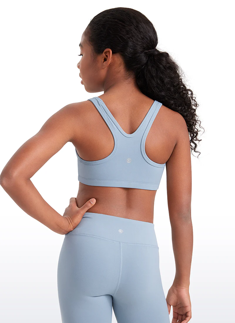 Butterluxe Girls Scoop Neck Racerback Sports Bra - Image 2