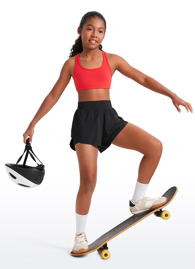 Butterluxe Girls Scoop Neck Racerback Sports Bra - Image 20