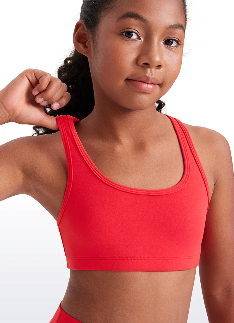 Butterluxe Girls Scoop Neck Racerback Sports Bra - Image 21
