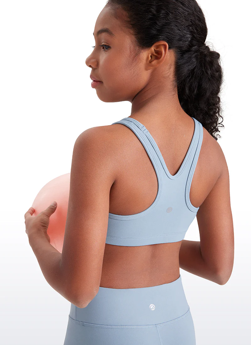 Butterluxe Girls Scoop Neck Racerback Sports Bra - Image 4