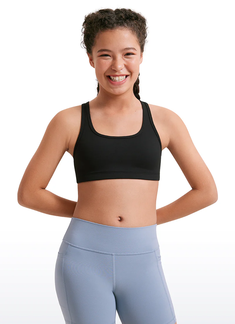 Butterluxe Girls Scoop Neck Racerback Sports Bra - Image 5