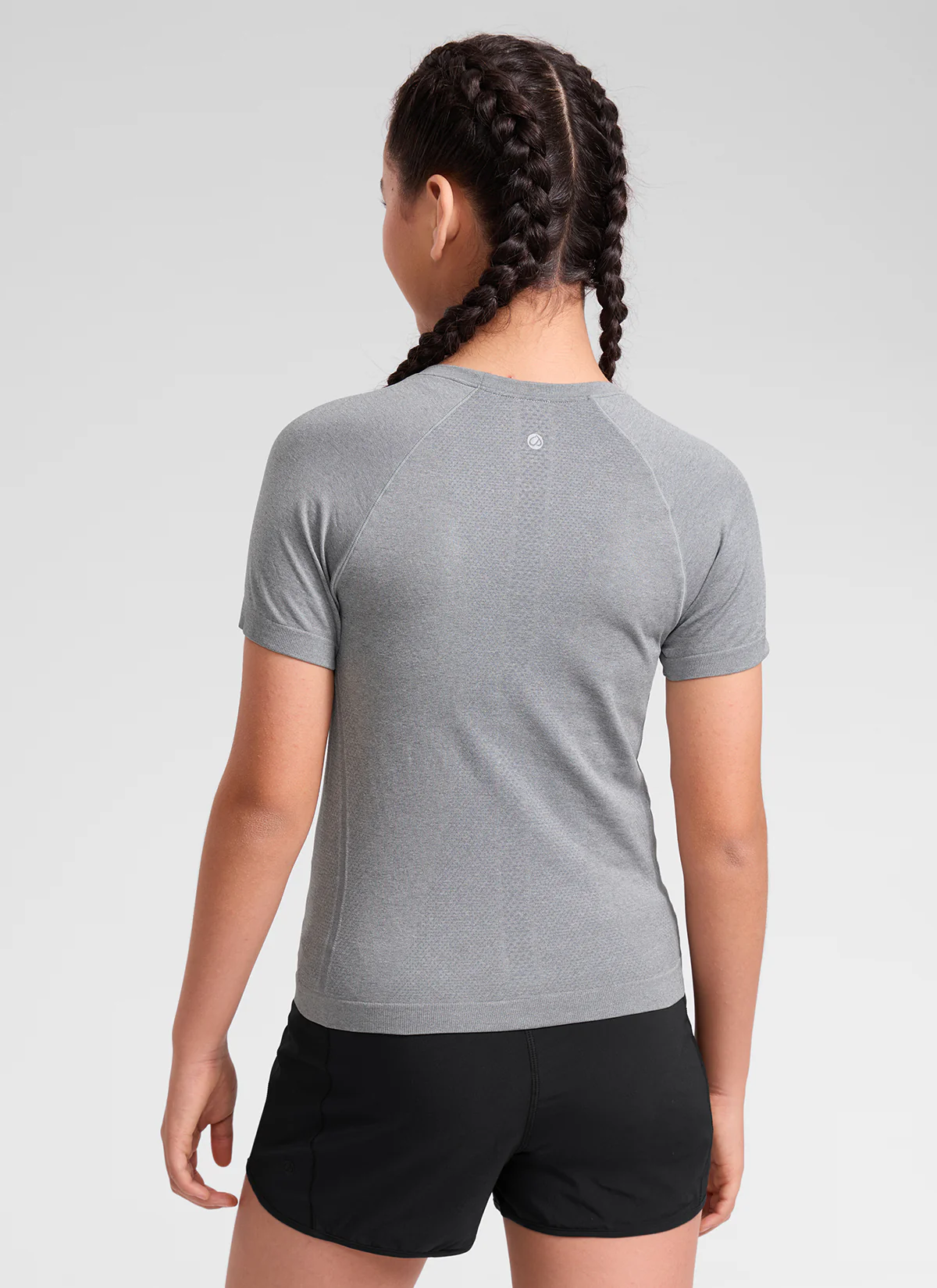 Girls Seamless Hip Length Short Sleeve - Image 2