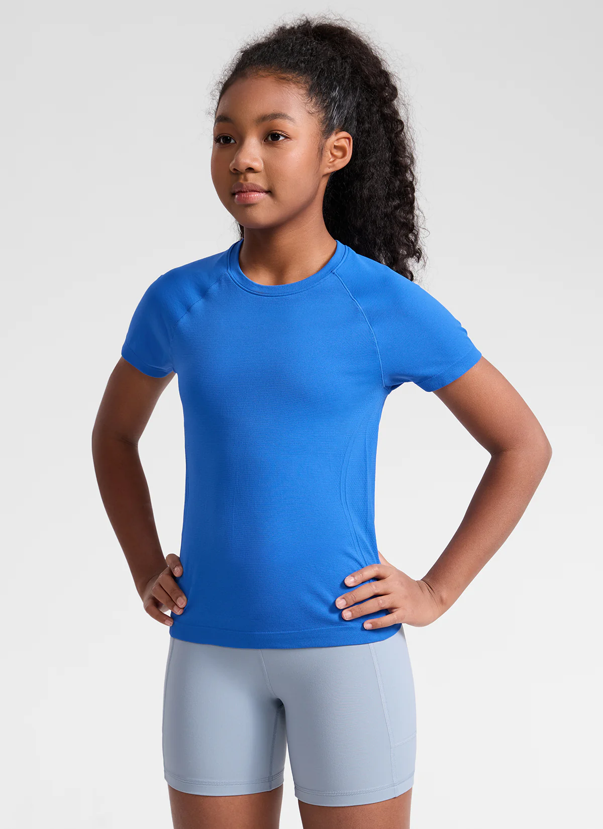 Girls Seamless Hip Length Short Sleeve - Image 22