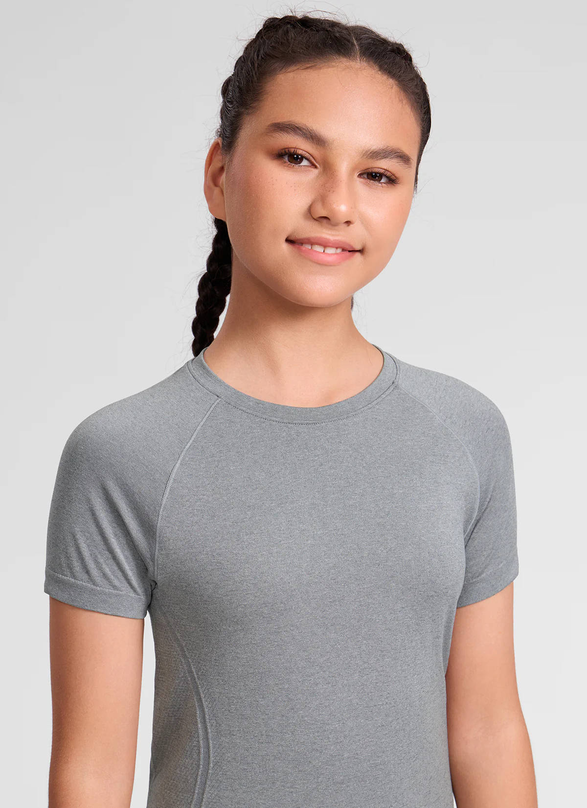 Girls Seamless Hip Length Short Sleeve - Image 4