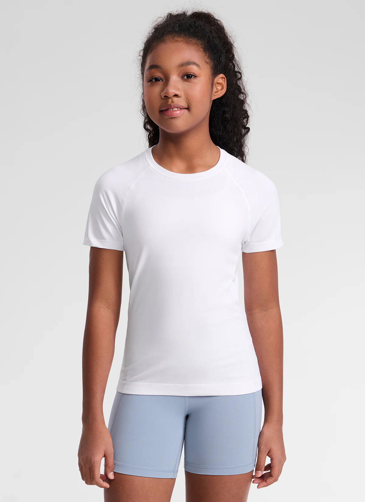 Girls Seamless Hip Length Short Sleeve - Image 9