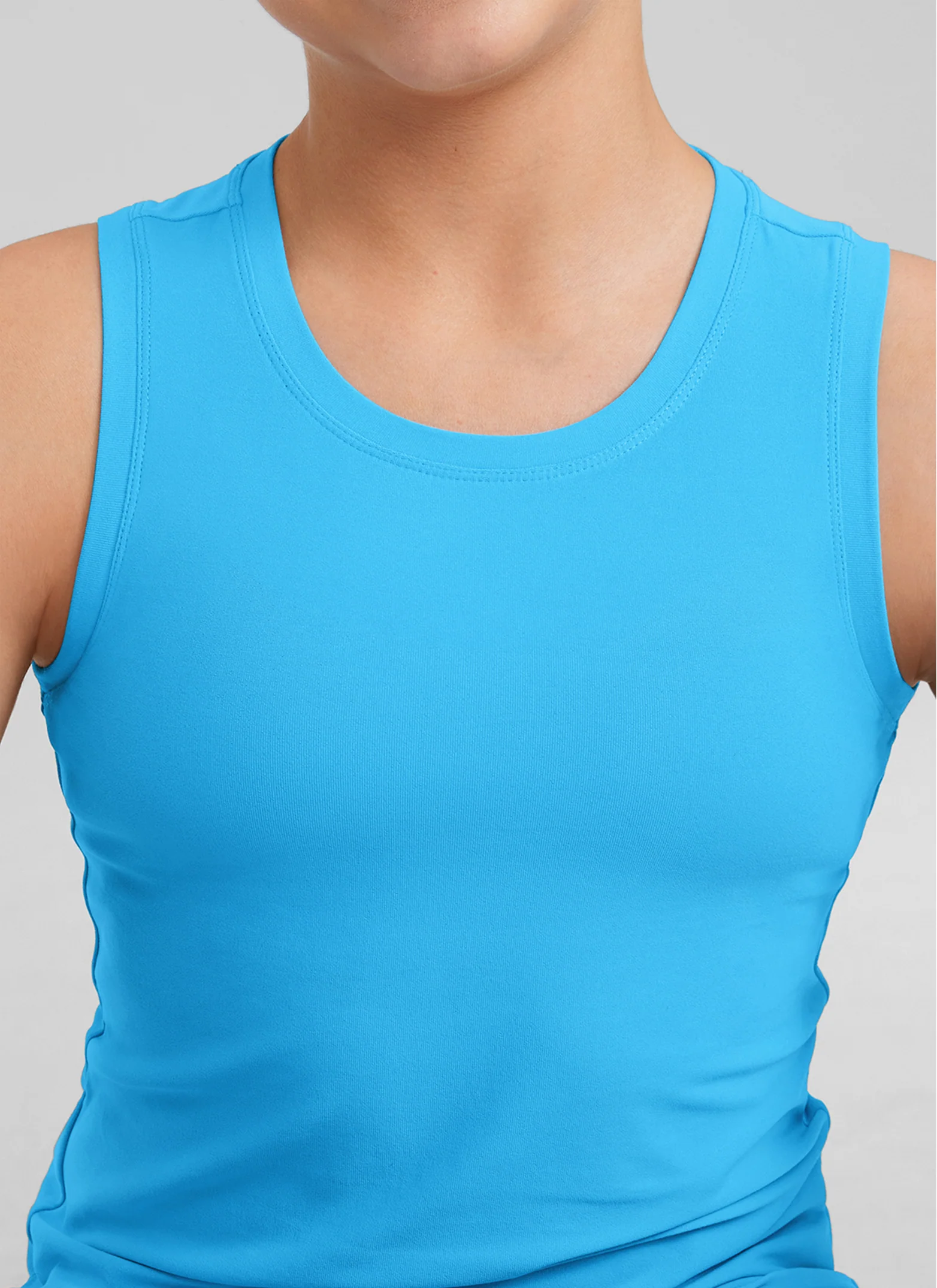 Girl Cloudweight Hip Length Sleeveless Tank - Image 13