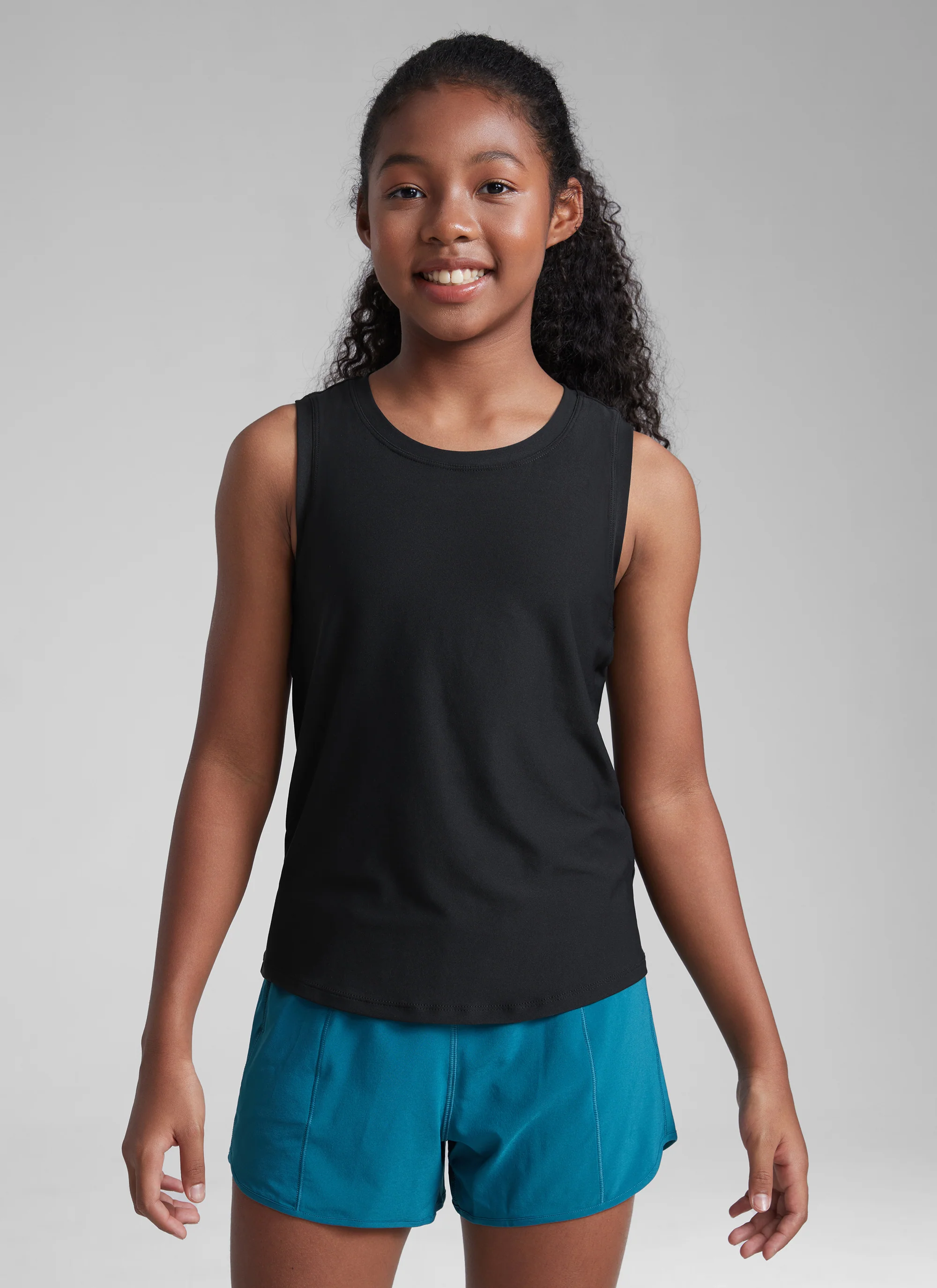 Girl Cloudweight Hip Length Sleeveless Tank - Image 15