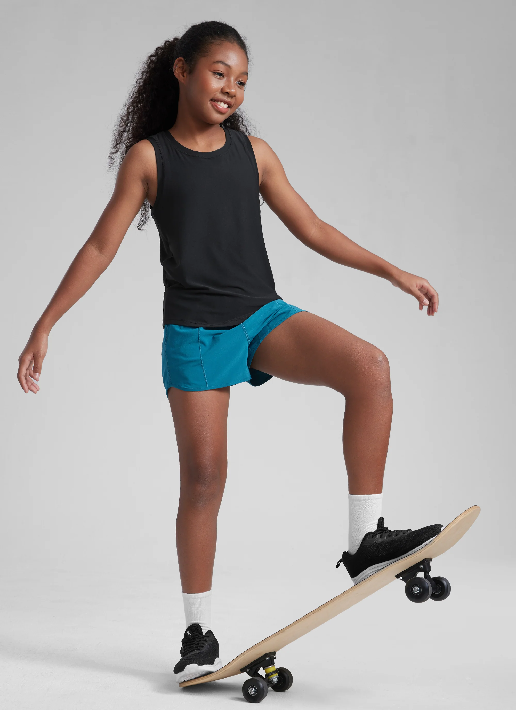 Girl Cloudweight Hip Length Sleeveless Tank - Image 18