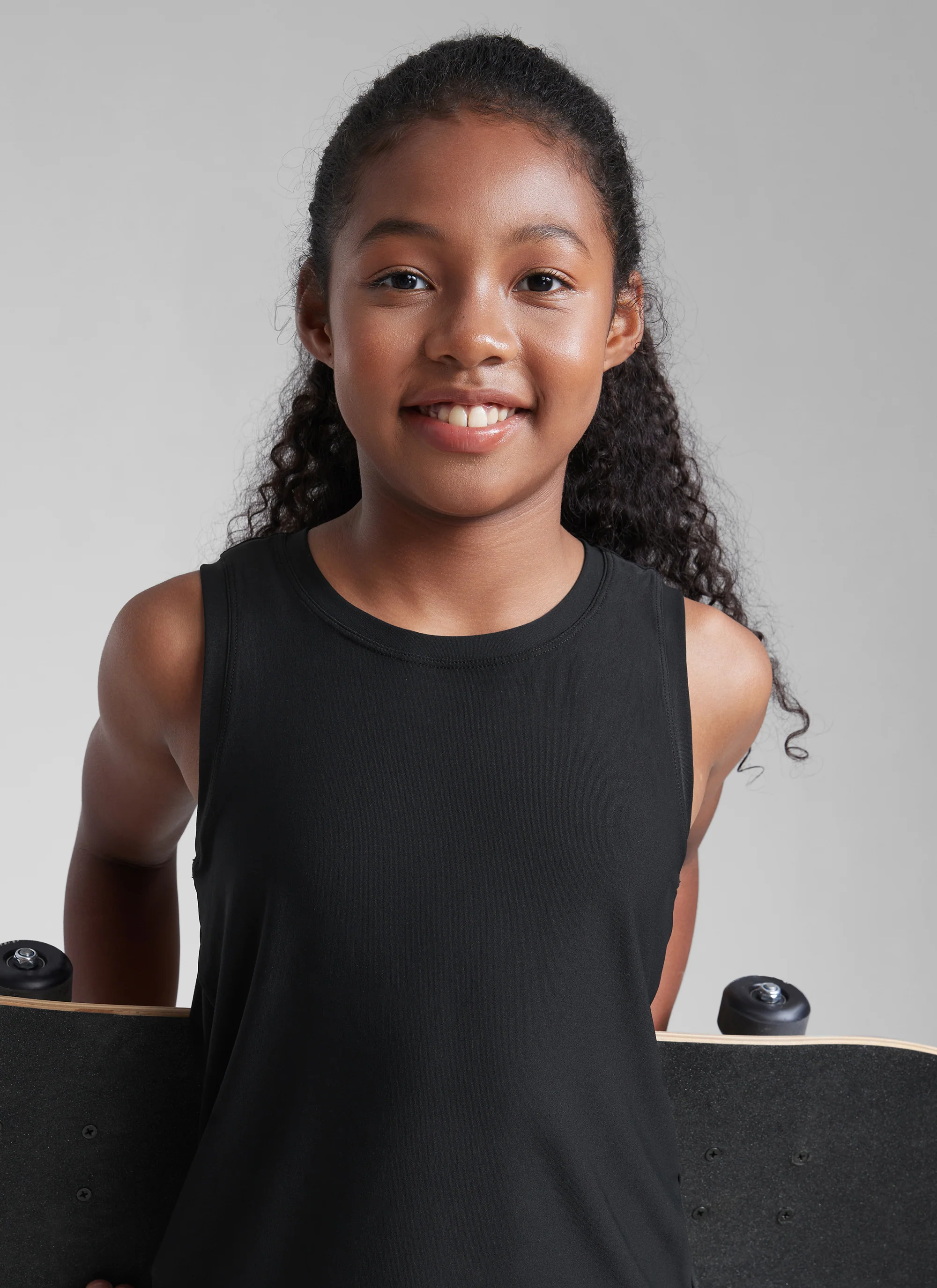 Girl Cloudweight Hip Length Sleeveless Tank - Image 19