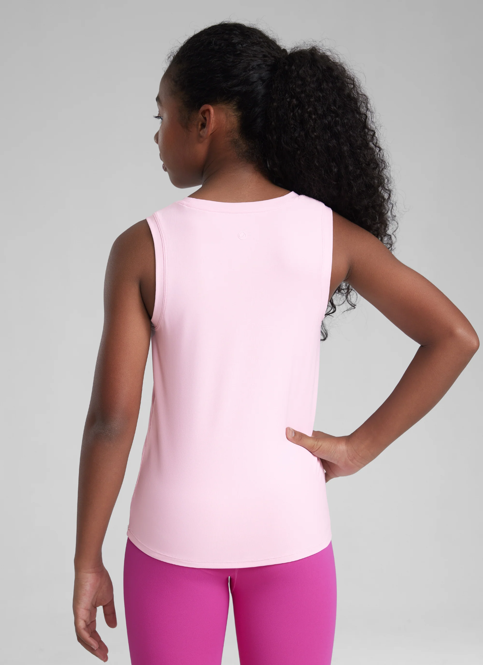 Girl Cloudweight Hip Length Sleeveless Tank - Image 2