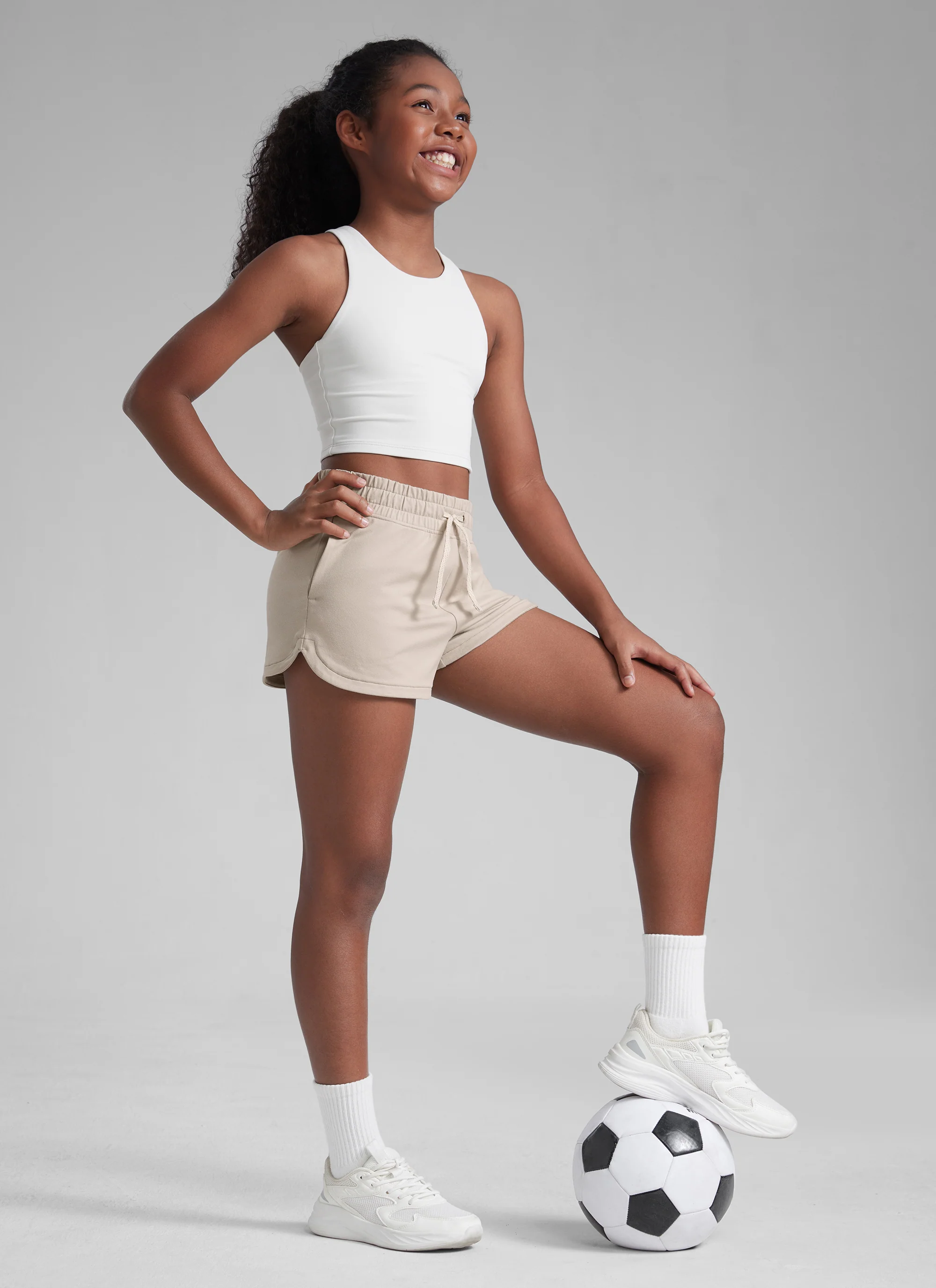 Cloud Jersey Girl Dolphin Pocket Sweat Shorts - Image 12