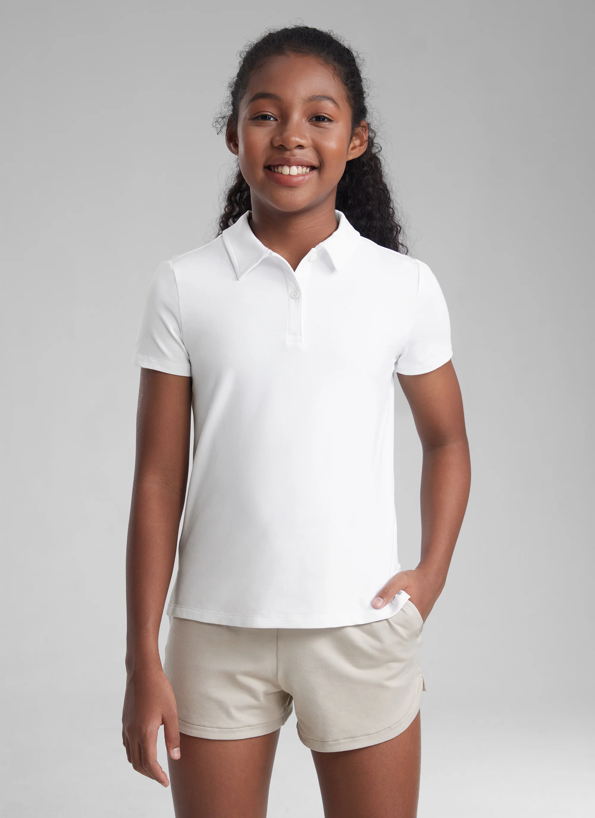 Girls Cloud Jersey Polo Shirts - Image 10