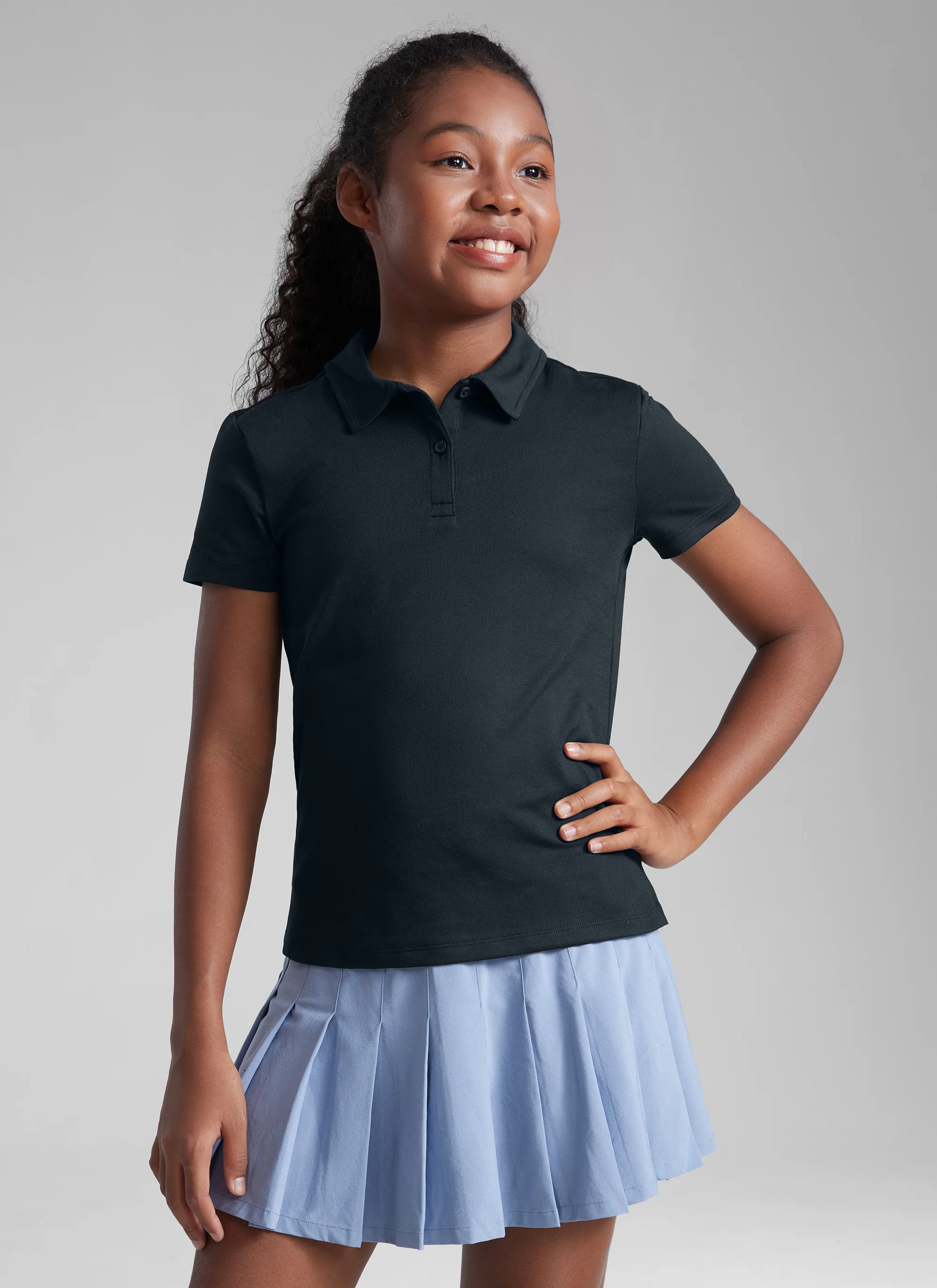 Girls Cloud Jersey Polo Shirts - Image 15