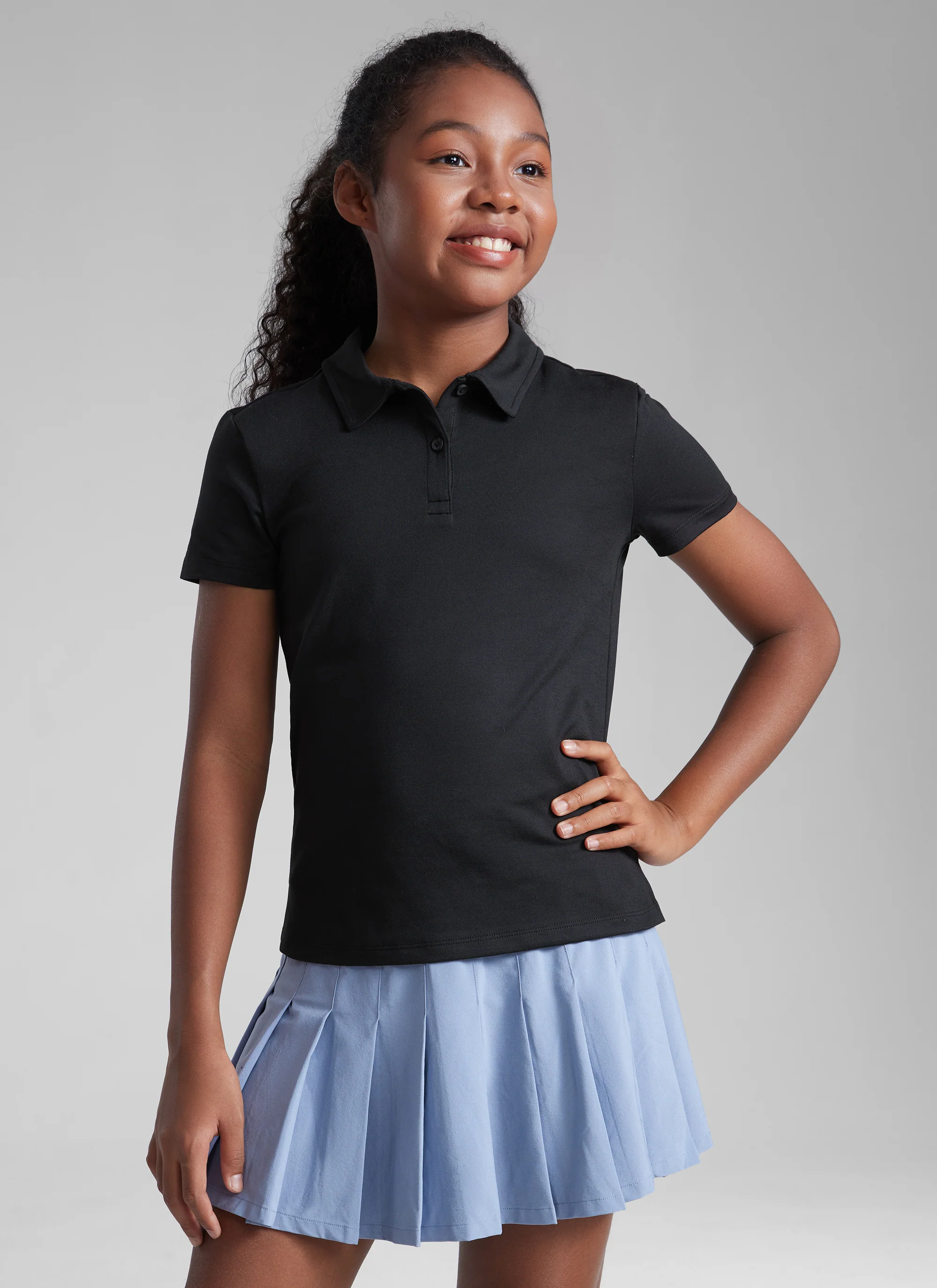 Girls Cloud Jersey Polo Shirts - Image 5