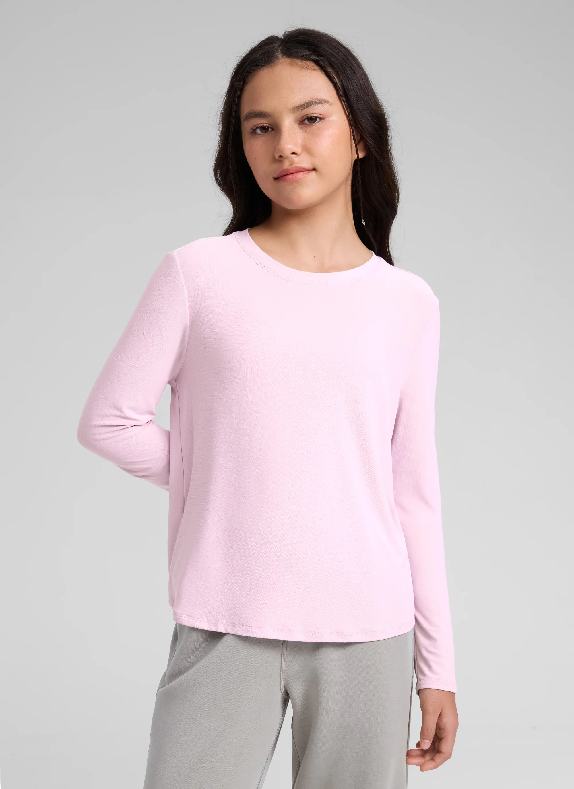 Girls Cloudweight Side Slit Long Sleeve - Image 11