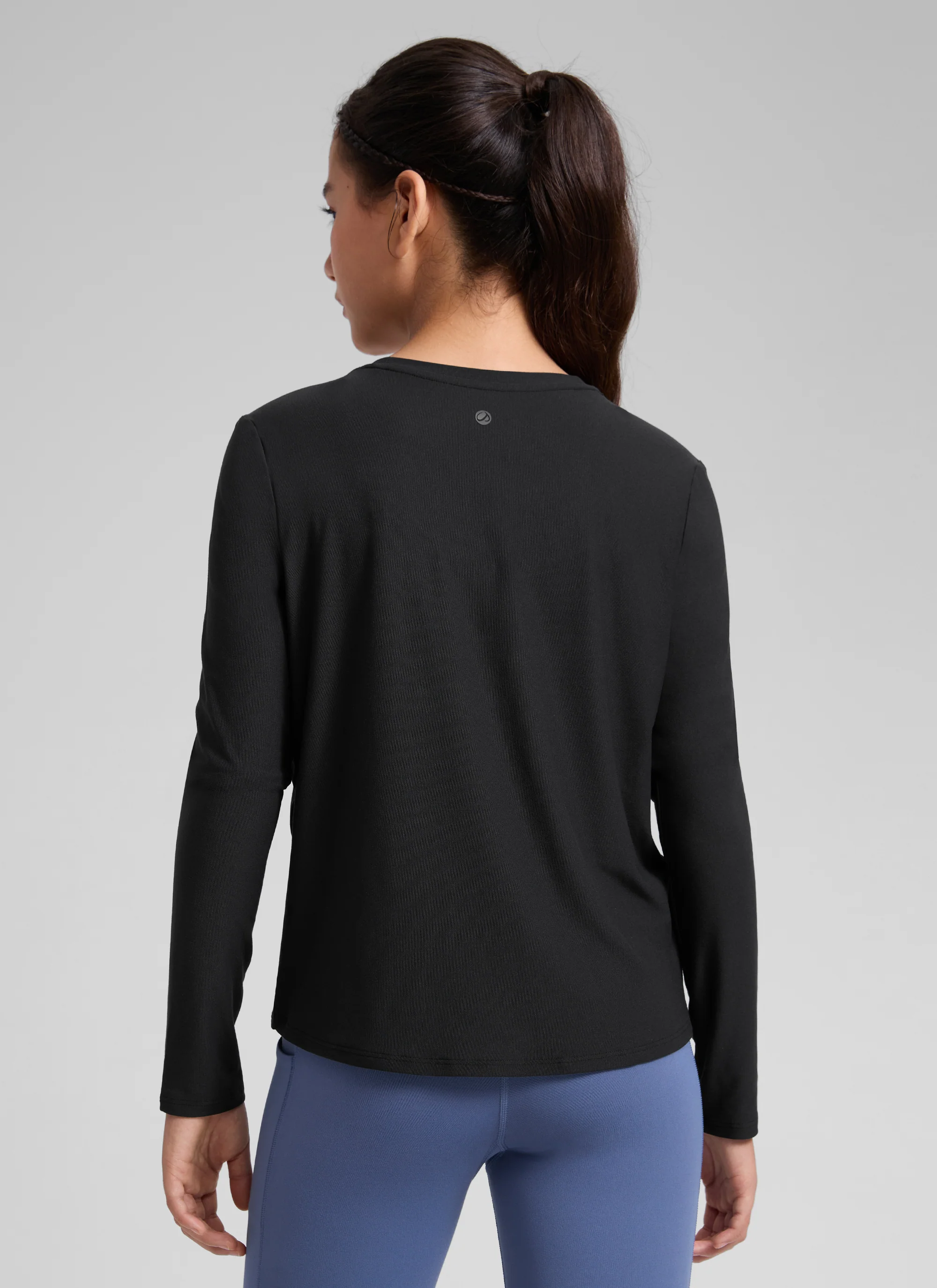 Girls Cloudweight Side Slit Long Sleeve - Image 2
