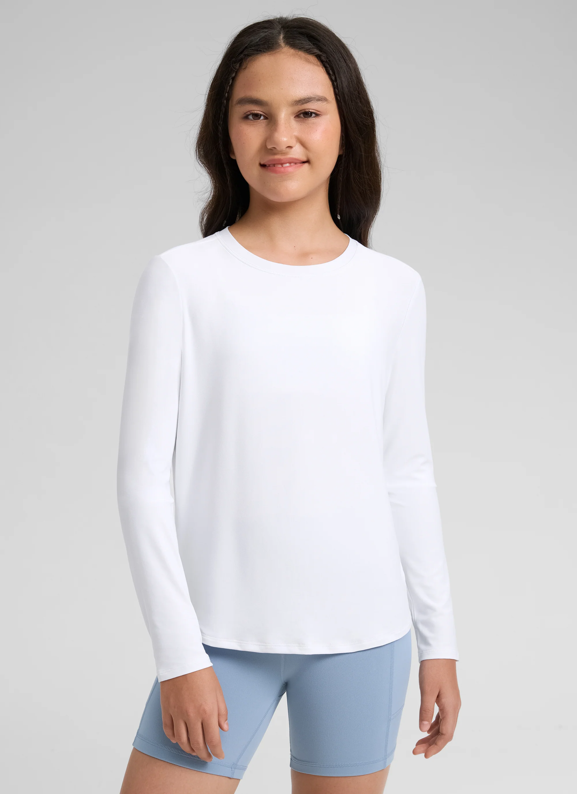 Girls Cloudweight Side Slit Long Sleeve - Image 6
