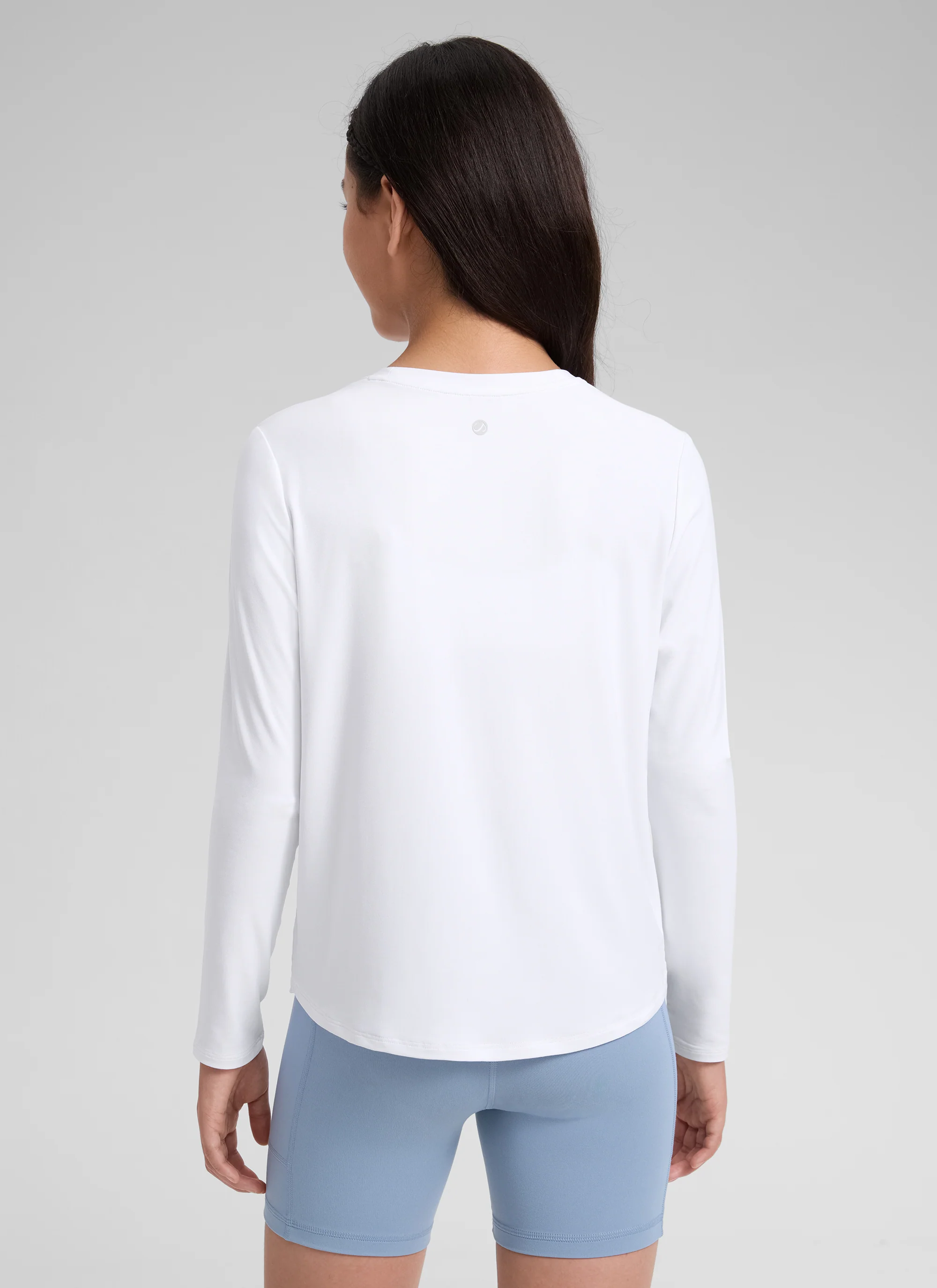 Girls Cloudweight Side Slit Long Sleeve - Image 7