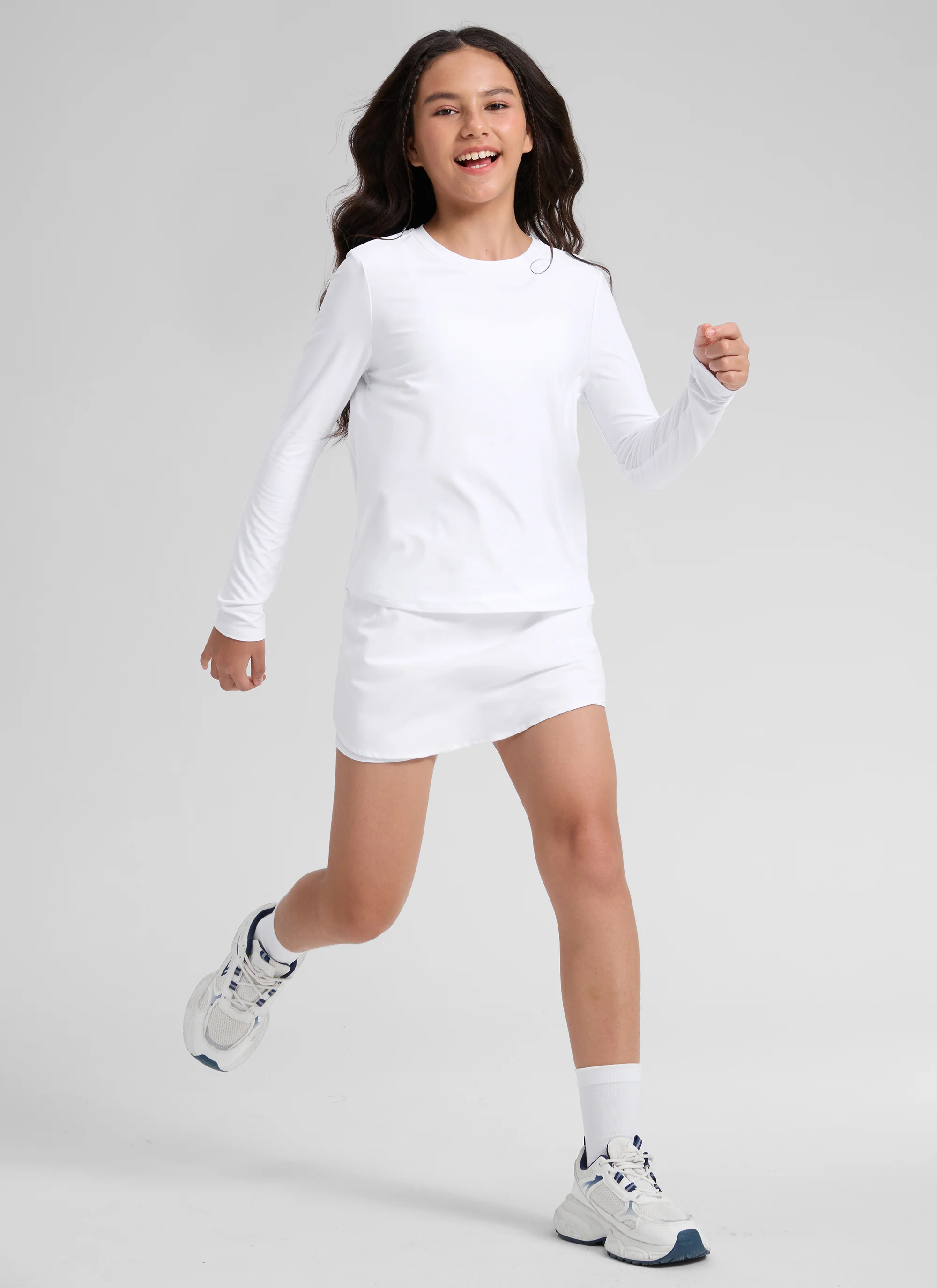 Girls Cloudweight Side Slit Long Sleeve - Image 8