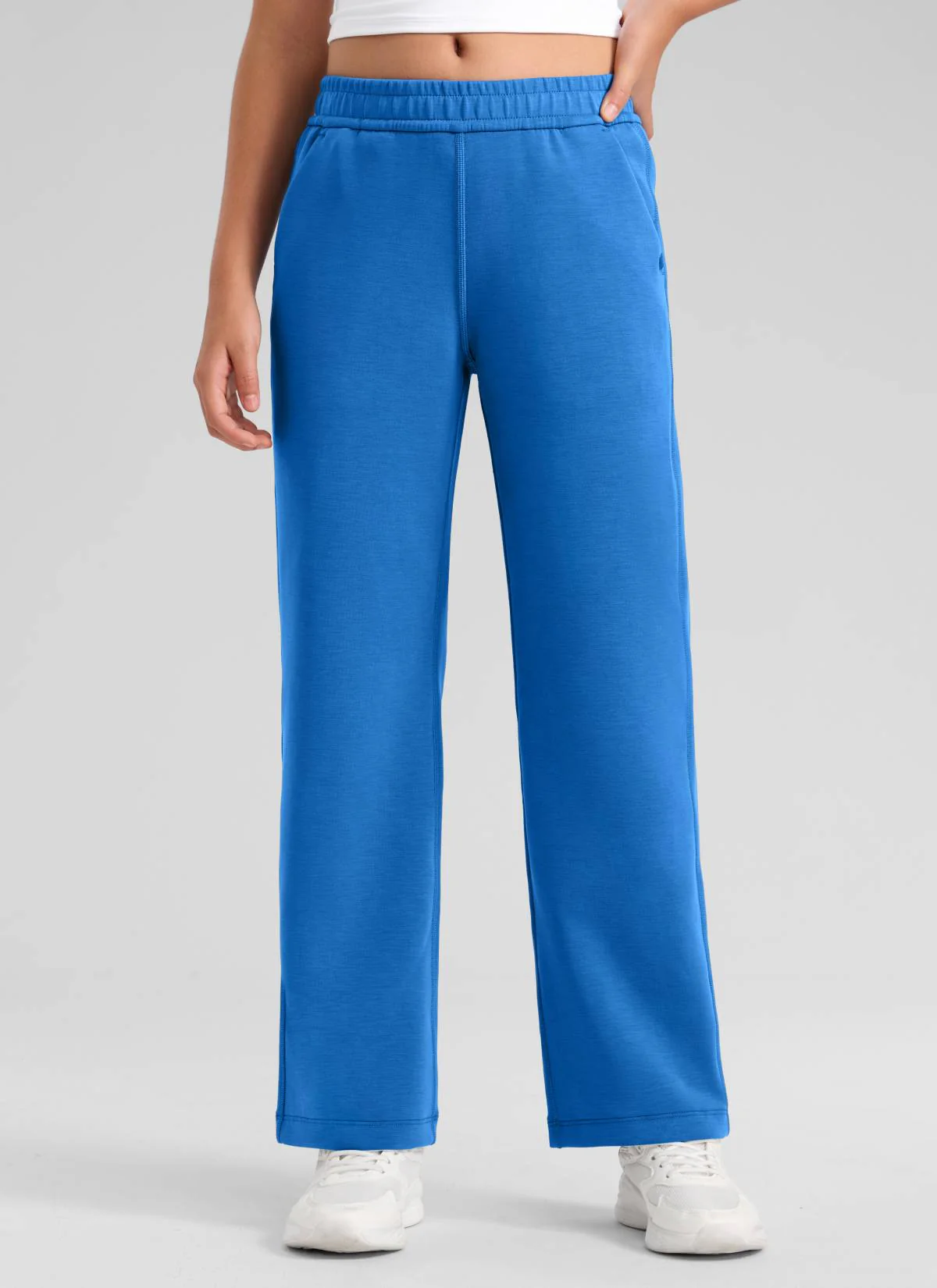 SoftAura Girls High Rise Wide Leg Sweatpant - Image 10