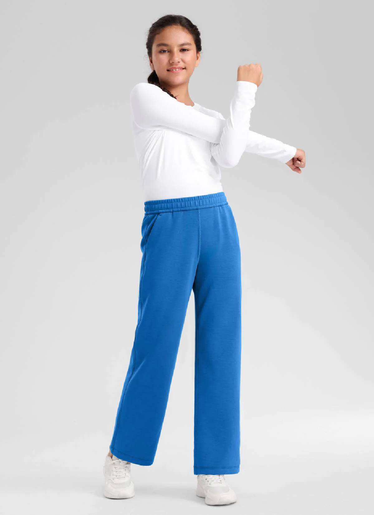 SoftAura Girls High Rise Wide Leg Sweatpant - Image 12